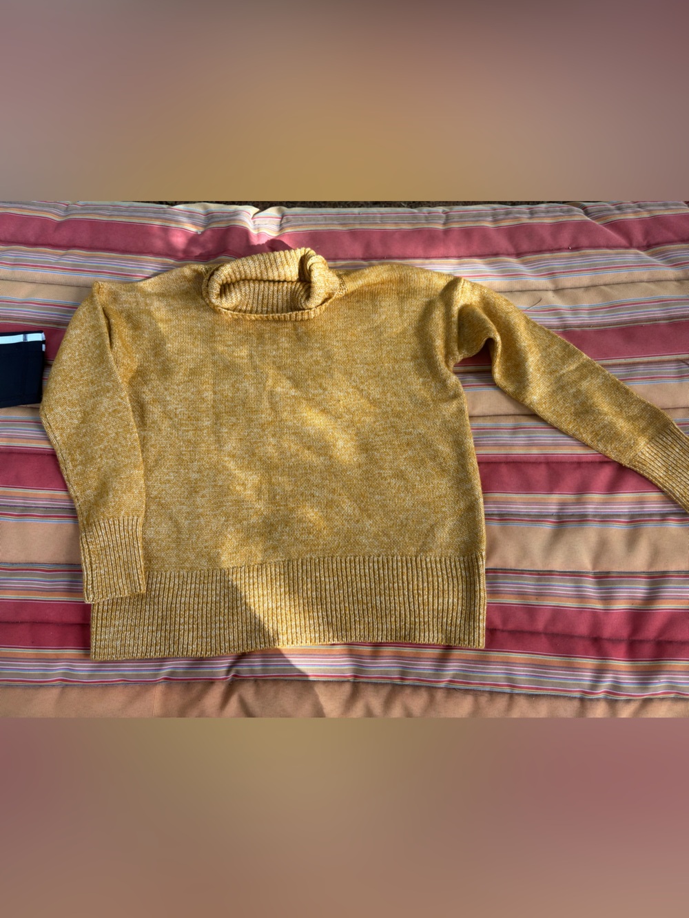 LOFT Golden Yellow Cowl Neck Sweater